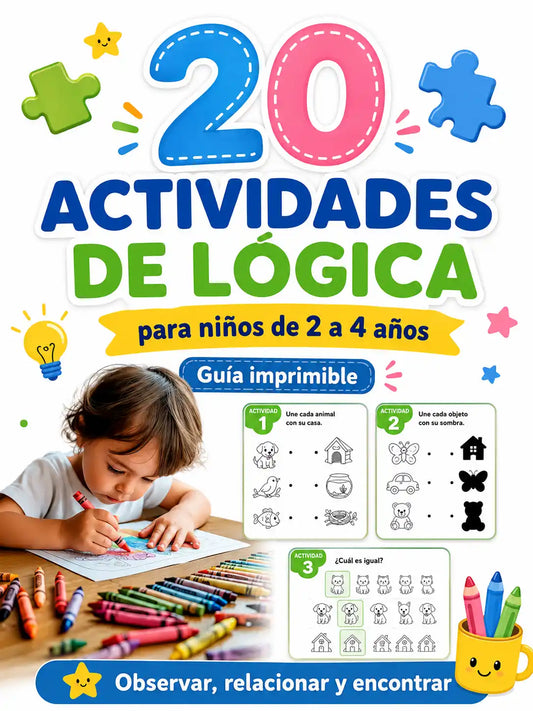 BbyLogy® Guía Actividades de Lógica para Infantes Guía para niños de 1 a 4 años