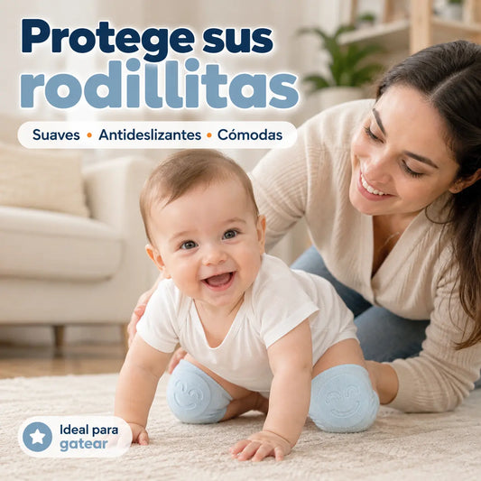 Gatezi® Rodilleras Antideslizantes para Bebé – Protección y Comodidad al Gatear